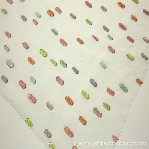 fashion lurex clipping fabric on viscose